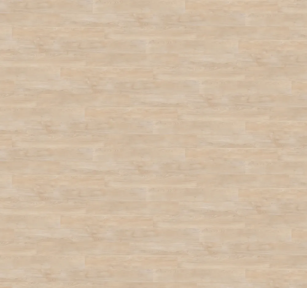 Closeup view of a floor with Tea House vinyl flooring installed