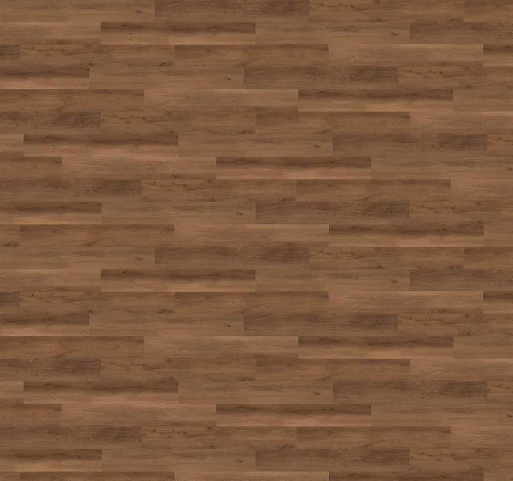 Closeup view of a floor with Sakura Breeze vinyl flooring installed