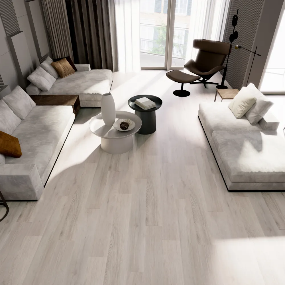 Example of a typical room with Mission Bay vinyl flooring installed