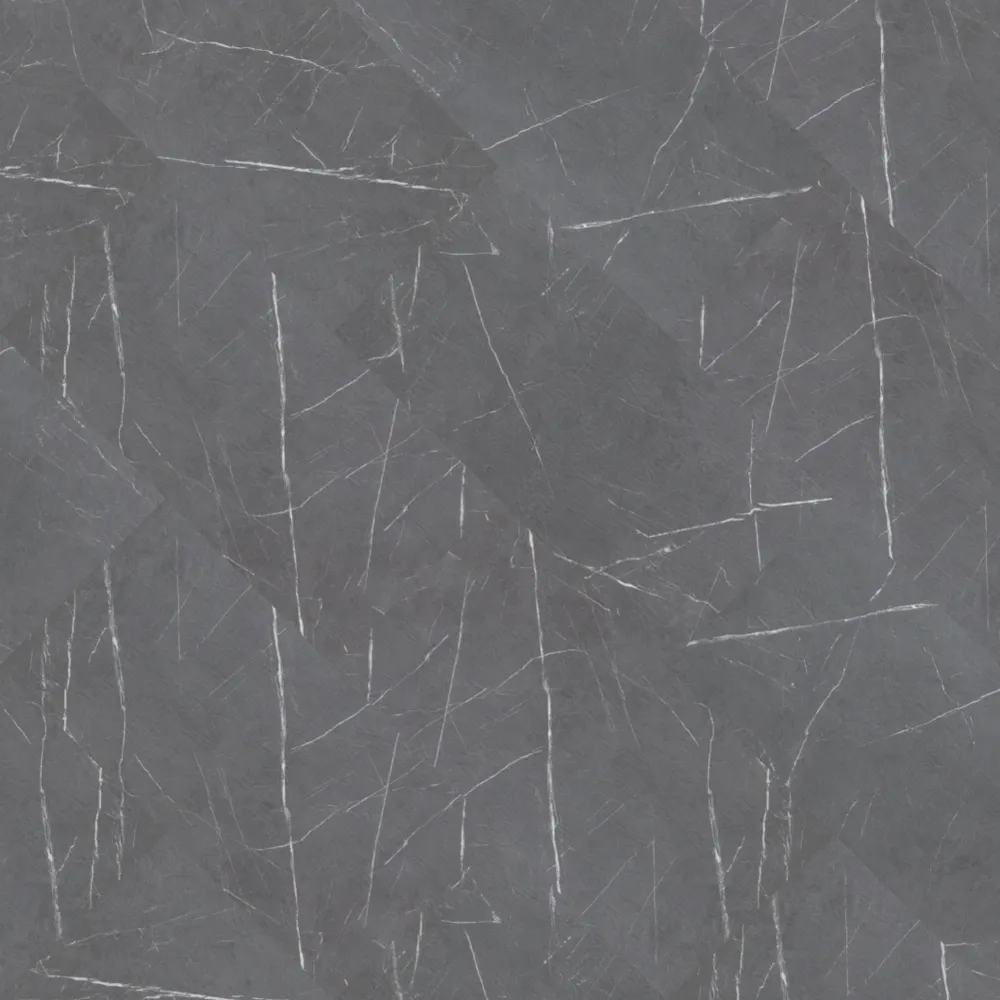 Example of a typical room with Obsidian Shadow vinyl flooring installed