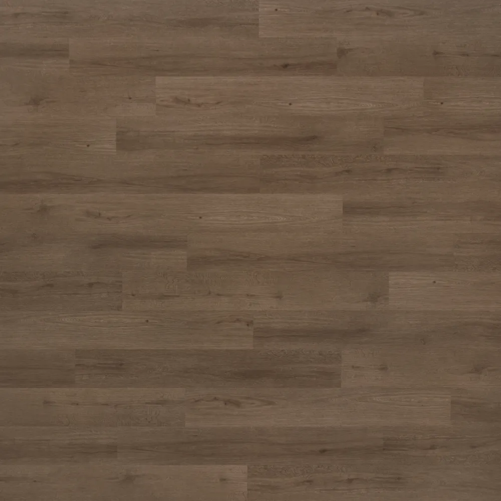 Closeup view of a floor with Hidden Acres vinyl flooring installed