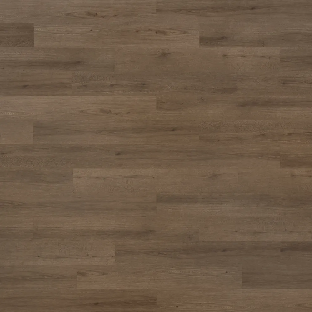 Closeup view of a floor with Hidden Acres vinyl flooring installed