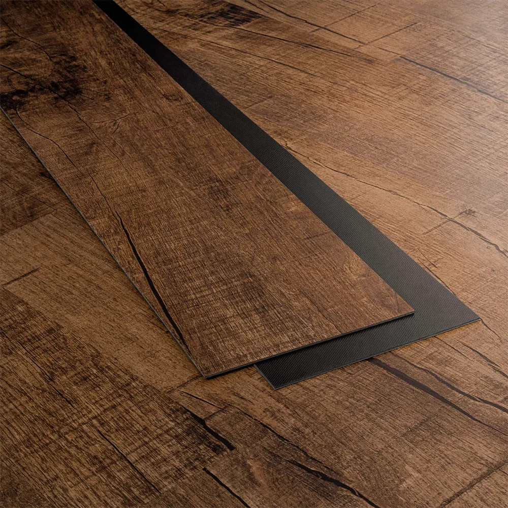 Barn Owl vinyl flooring planks installed in a typical pattern