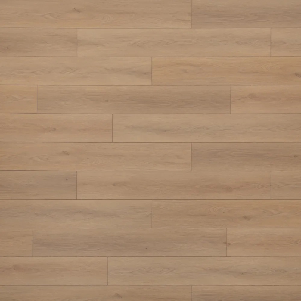 Closeup view of a floor with Mesa Verde vinyl flooring installed