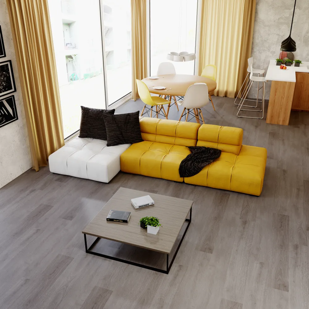 Example of a typical room with Avalon vinyl flooring installed