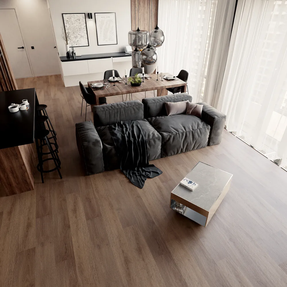 Example of a typical room with Hollister vinyl flooring installed