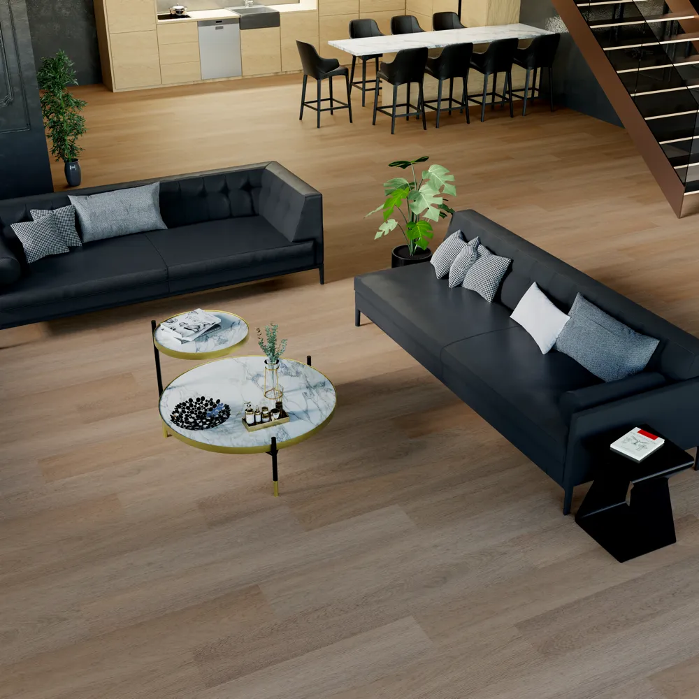 Example of a typical room with Scarborough vinyl flooring installed