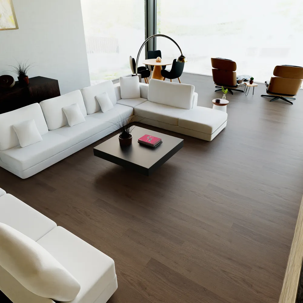 Example of a typical room with Hidden Acres vinyl flooring installed