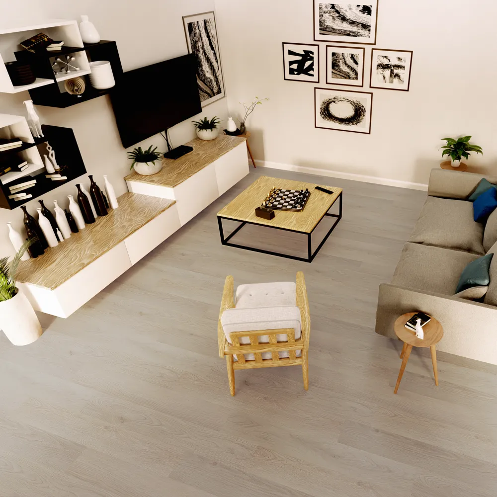 Example of a typical room with Sandpiper Spring vinyl flooring installed