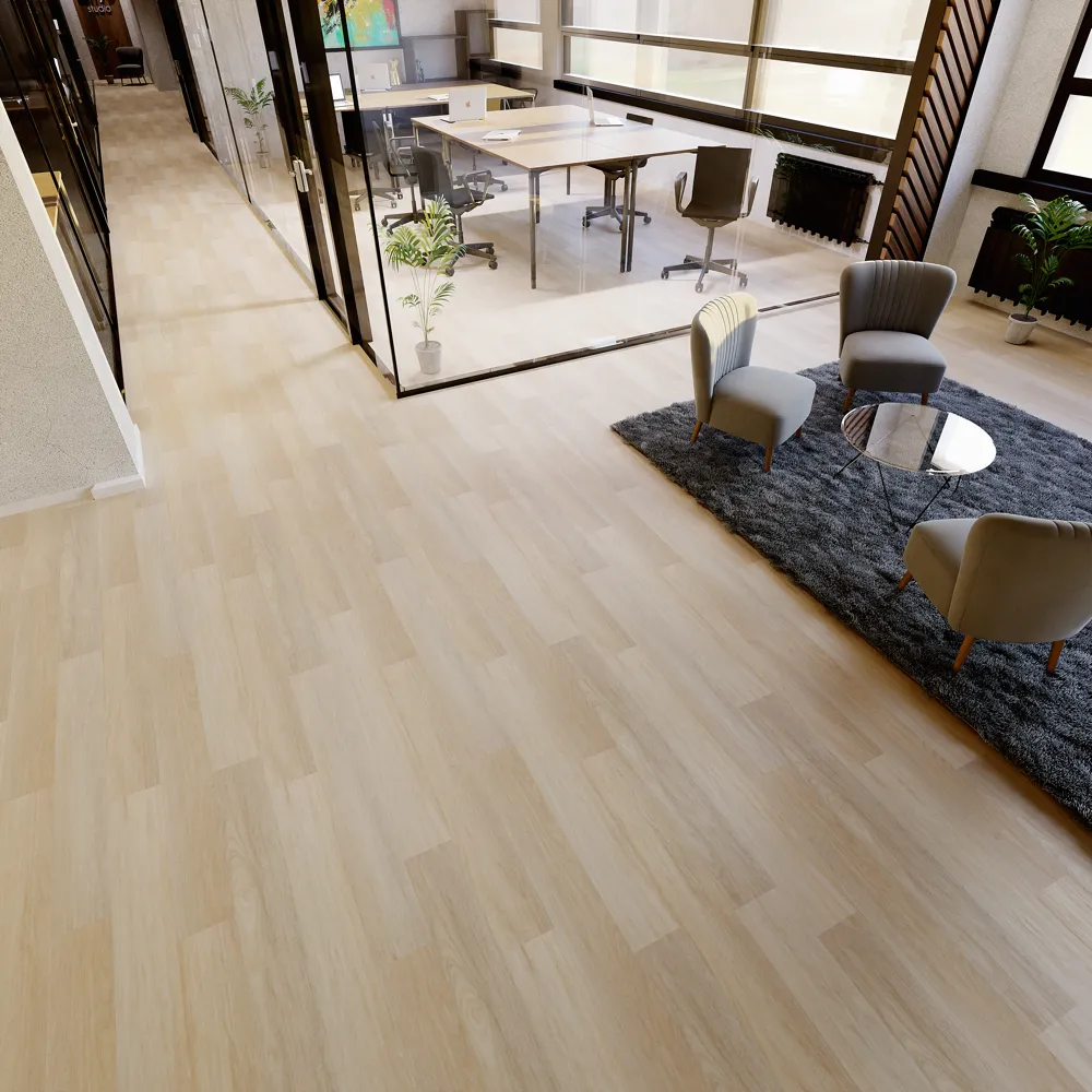 Example of a typical room with Canal Street vinyl flooring installed