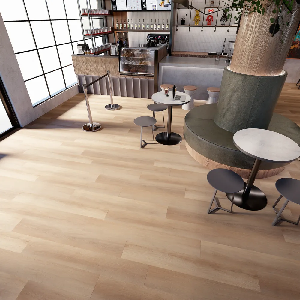 Example of a typical room with Crosby Street vinyl flooring installed