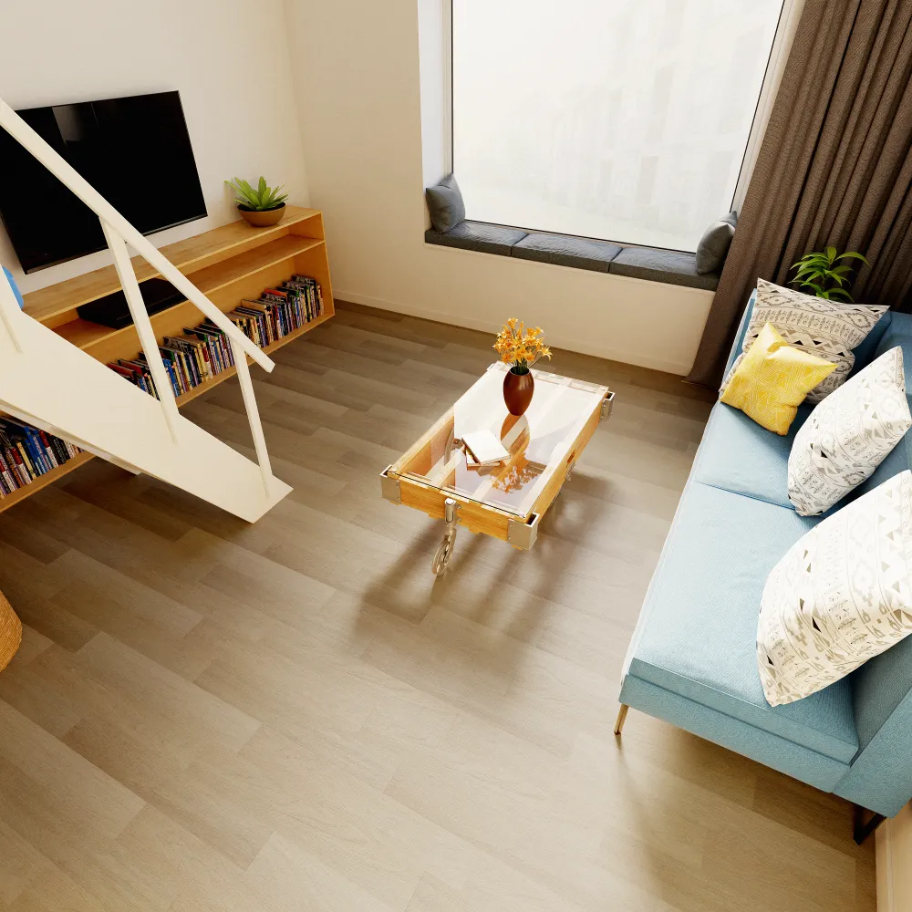 Example of a typical room with Charlton Plaza vinyl flooring installed