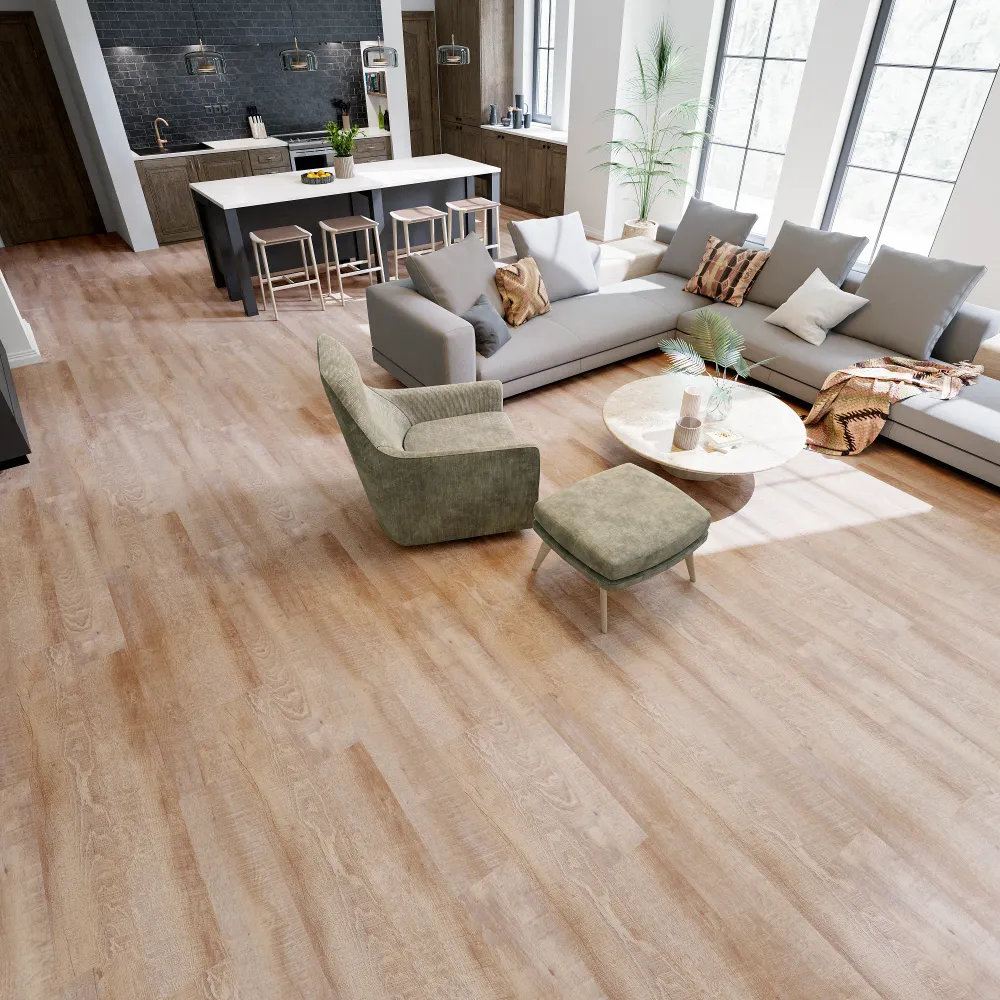 Example of a typical room with Cheyenne vinyl flooring installed