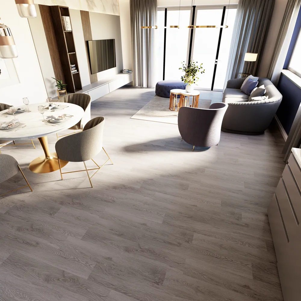 Example of a typical room with Stormy Sky vinyl flooring installed