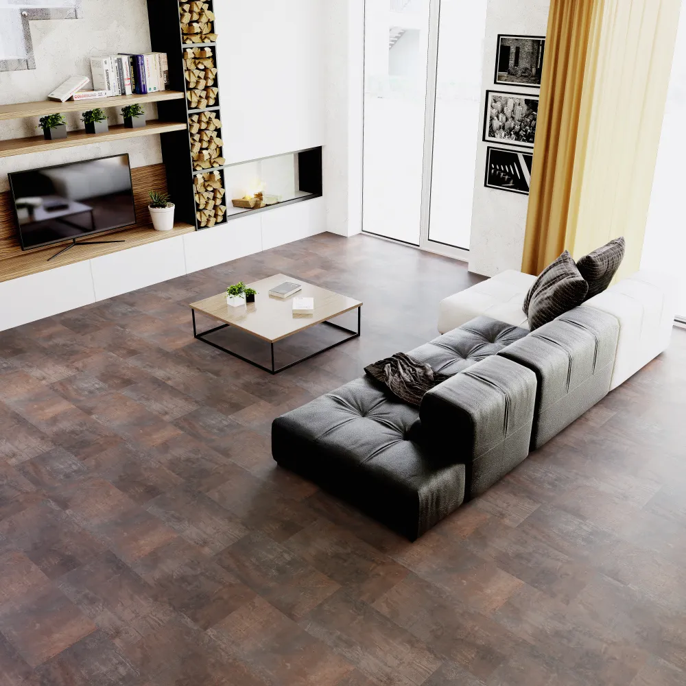 Example of a typical room with Meteor vinyl flooring installed