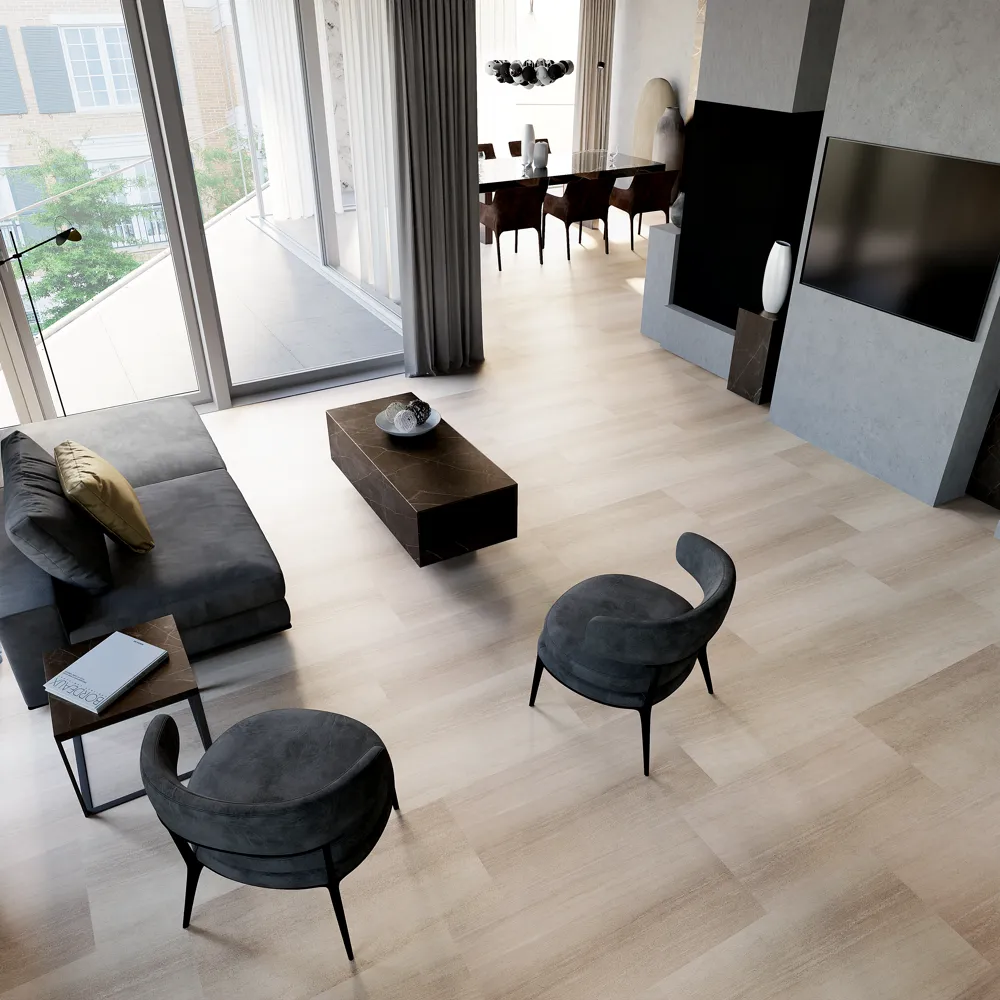 Example of a typical room with Solstice vinyl flooring installed