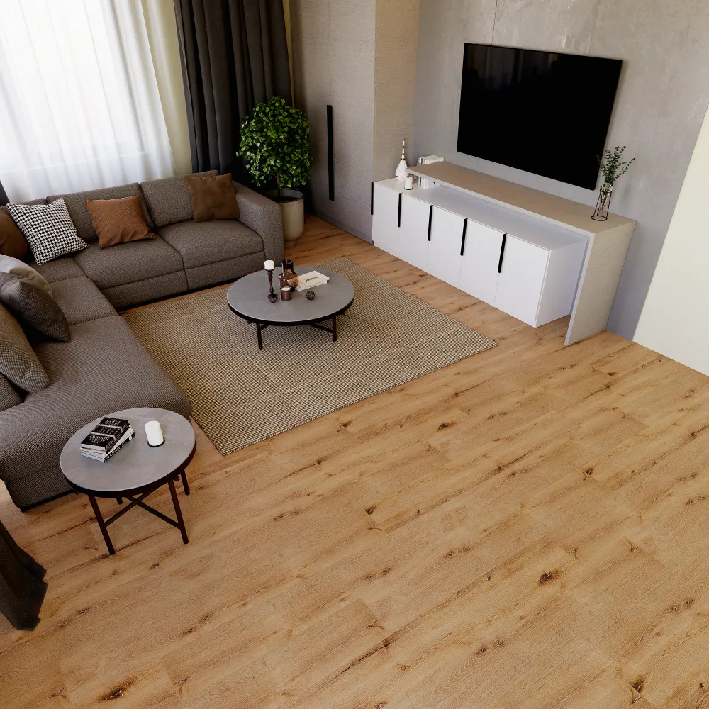 Example of a typical room with Yellowstone vinyl flooring installed