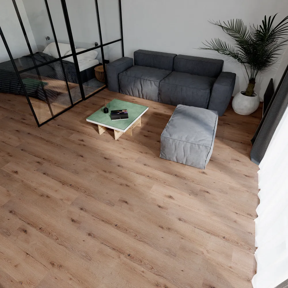 Example of a typical room with Mount Rainier vinyl flooring installed